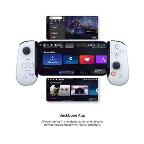 Image of Backbone One - PlayStation Edition (Lightning) - Mobile Gaming Controller for iPhone - Generation 1 - White US Version